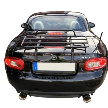 Mazda MX-5 NC (Mk 3) Coupe (Folding Roof - Steel) Luggage Rack - BLACK EDITION 2006-2014